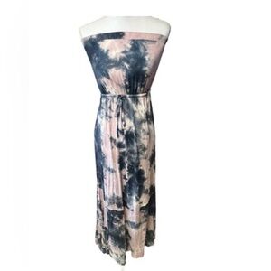 Venus Tie Dye Strapless Maxi Dress NWT